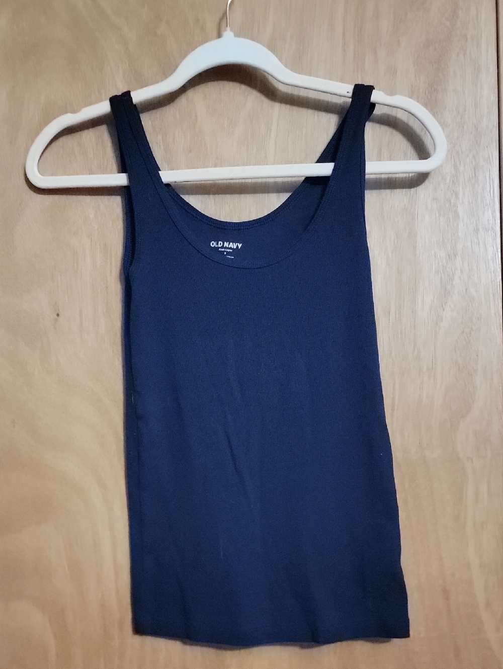 Old Navy Navy Ribbed Scoop Tank